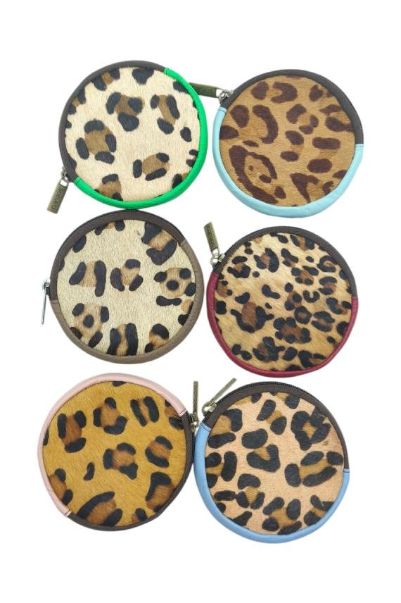 Monedero Redondo Afra print Soruka Leopardo