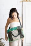 Bolso Maletín Soruka Emilia Briefcase Verde Animal Print