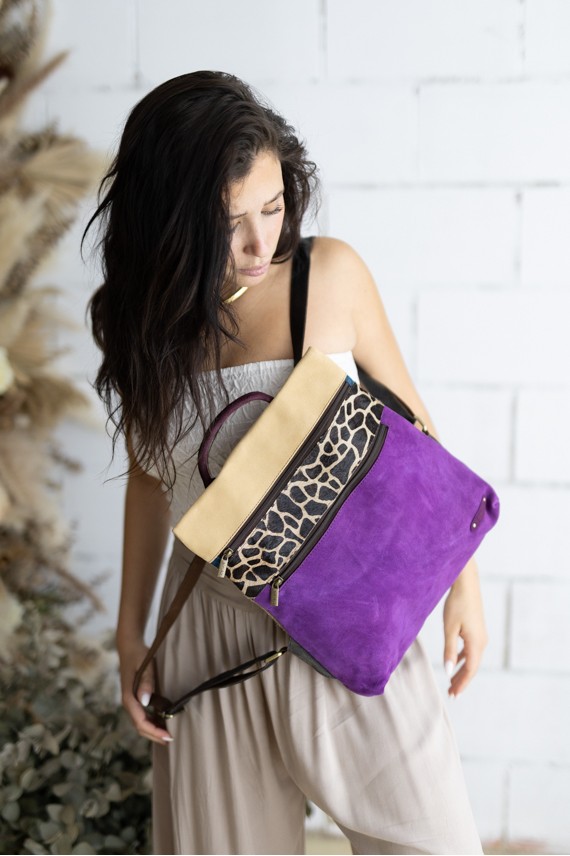 Mochila Soruka Louise Ante Lila Animal Print