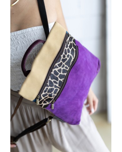 Mochila Soruka Louise Ante Lila Animal Print
