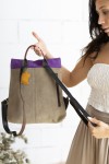 Mochila Soruka Louise Ante Rosa Morado Animal Print