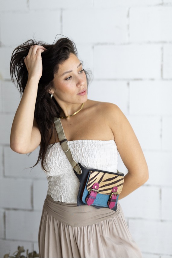 Riñonera Soruka Alexis Animal Print Cebra