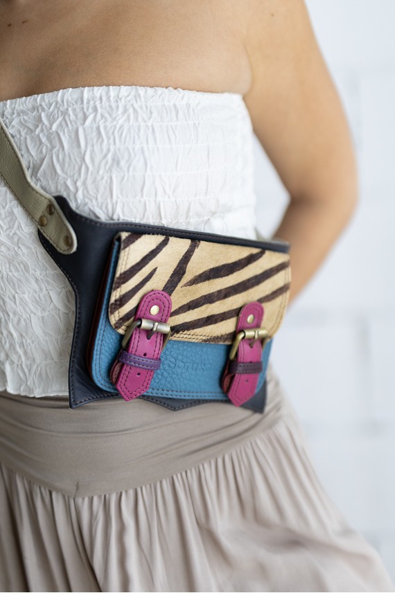 Riñonera Soruka Alexis Animal Print Cebra