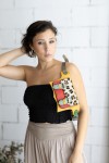 Riñonera Soruka Alexis Animal Print Leopardo Mostaza