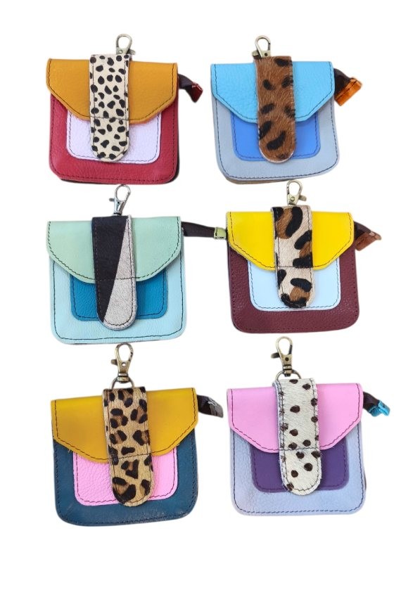 Monedero Mini Animal Print con Mosquetón