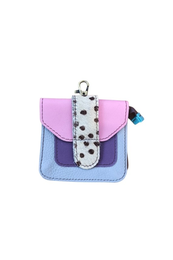 Monedero Mini Animal Print con Mosquetón