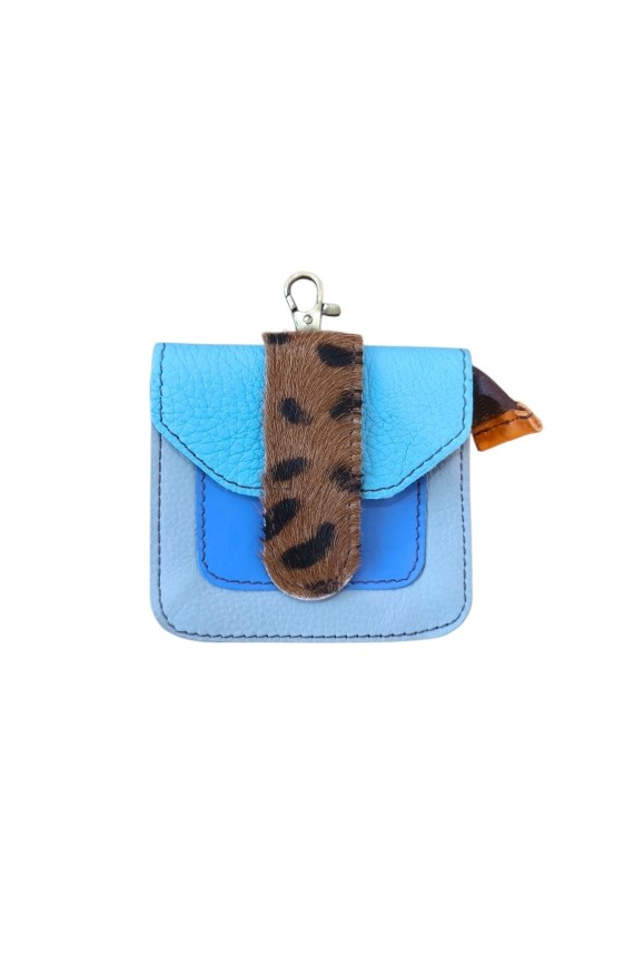 Monedero Mini Animal Print con Mosquetón