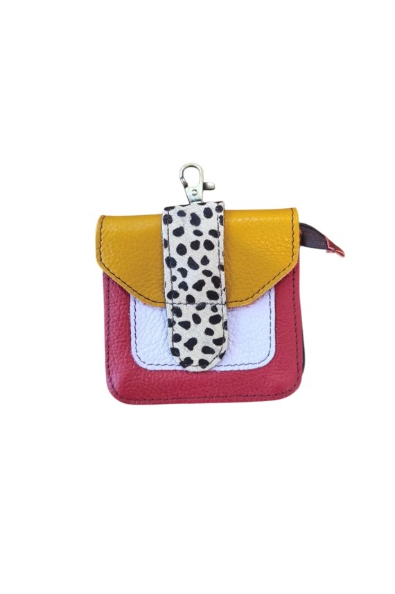 Monedero Mini Animal Print con Mosquetón