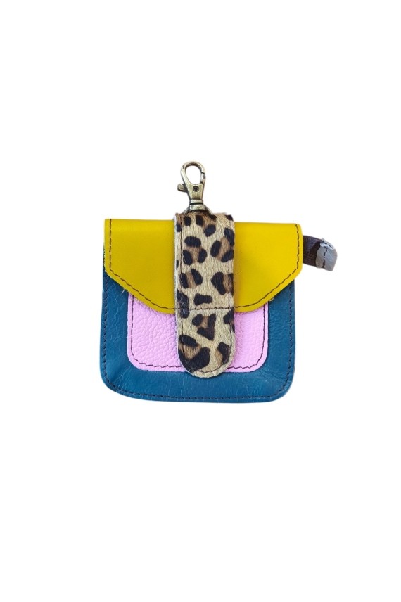 Monedero Mini Animal Print con Mosquetón