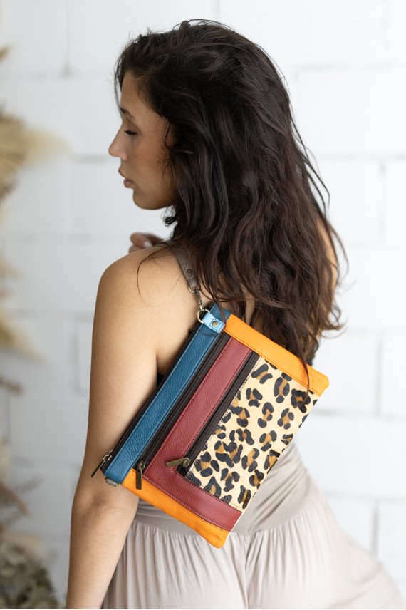 Bolso Truly Animal Print Leopardo en Piel Sostenible Soruka