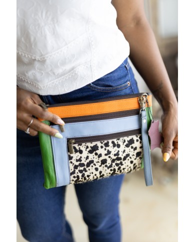 Bolso Truly Multicolor Animal Print Vacuno Sostenible Soruka