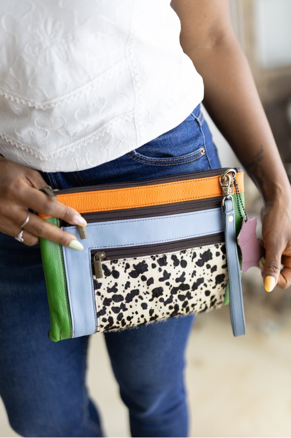 Bolso Truly Multicolor Animal Print Vacuno Sostenible Soruka