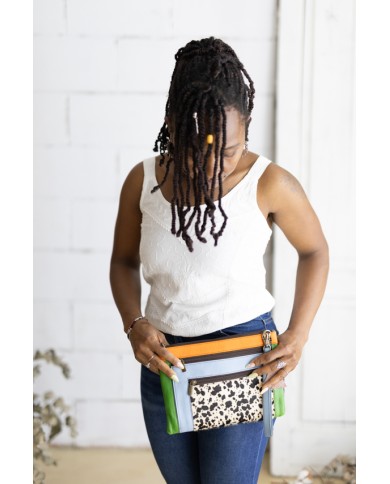 Bolso Truly Multicolor Animal Print Vacuno Sostenible Soruka