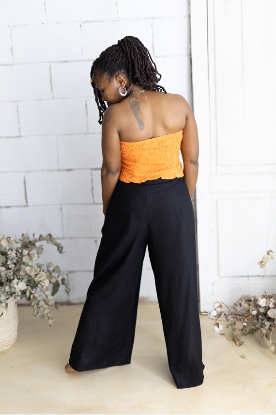Pantalón Pareo Fluido de Viscosa Abierto Lateral