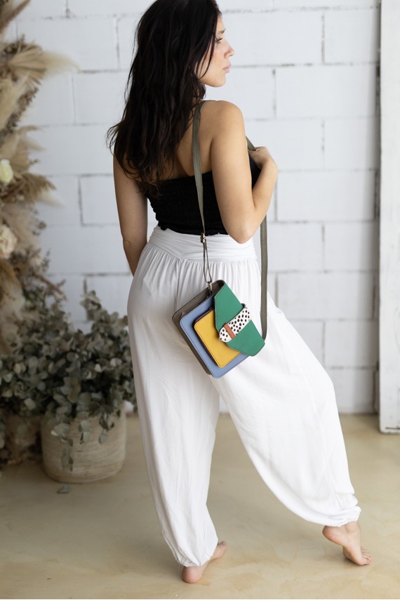 Bolso Greca Loop Reversible Soruka Multicolor Topos