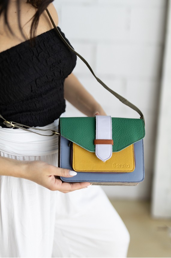 Bolso Greca Loop Reversible Soruka Multicolor Topos