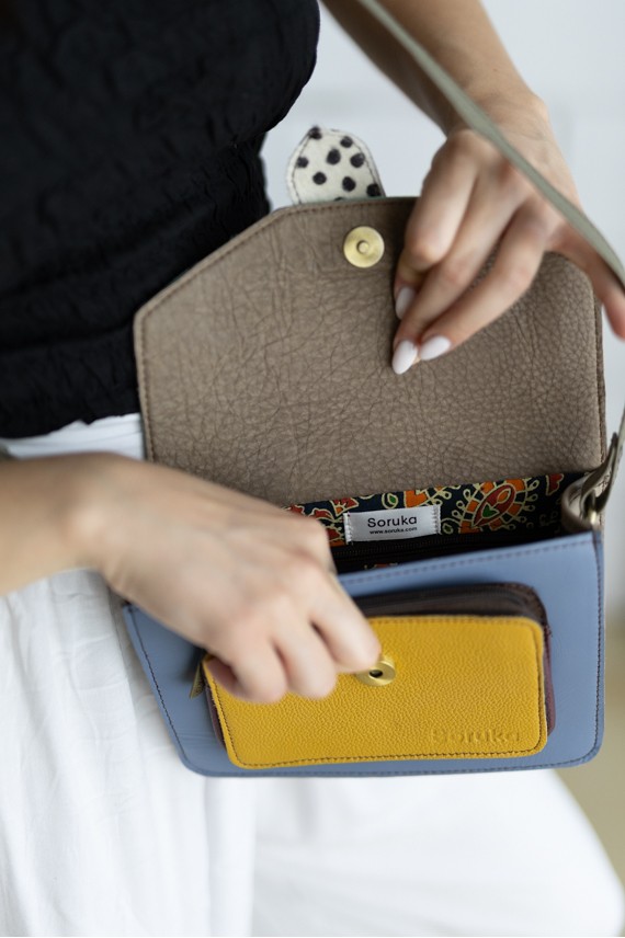 Bolso Greca Loop Reversible Soruka Multicolor Topos