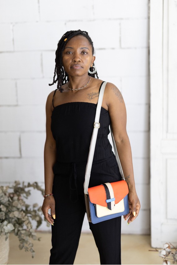 Bolso Greca Loop Reversible Soruka Multicolor Cebra