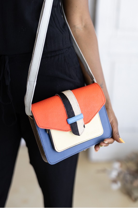 Bolso Greca Loop Reversible Soruka Multicolor Cebra