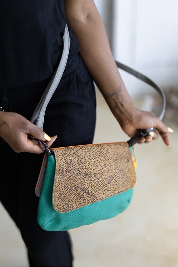 Bolso Soruka Kinsley 360º Reversible Naranja & Animal Print