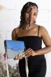 Bolso Soruka River 360º Reversible Animal Print Azul Klein