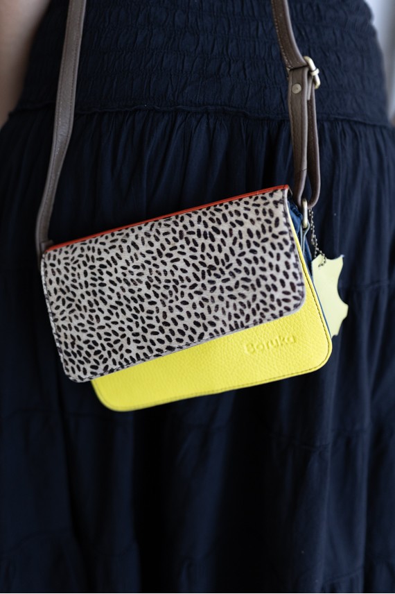 Bolso Soruka River 360º Reversible Animal Print yellow