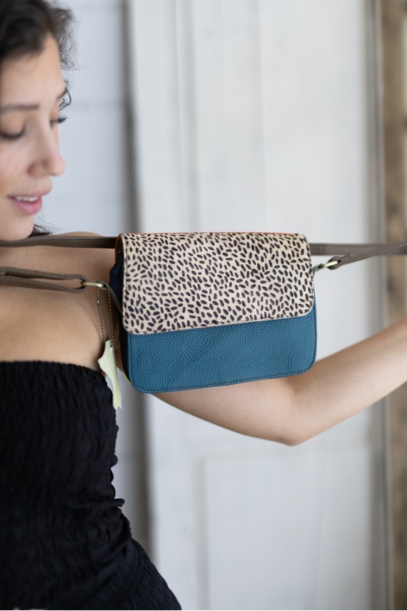 Bolso Soruka River 360º Reversible Animal Print yellow