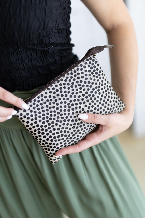 Bolso Bandolera Cartera Animal Print Topos