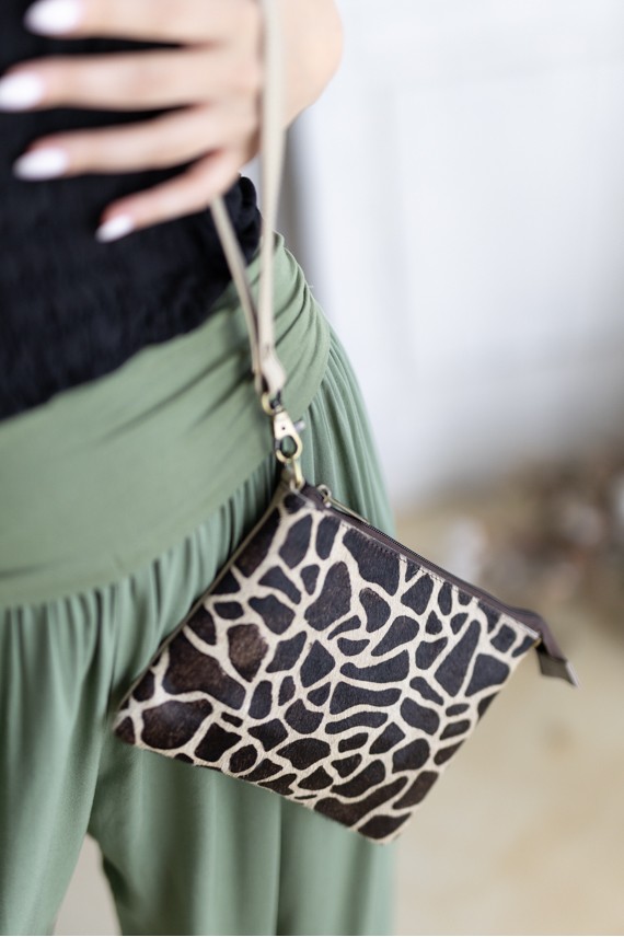Bolso Bandolera Cartera Animal Print Jirafa