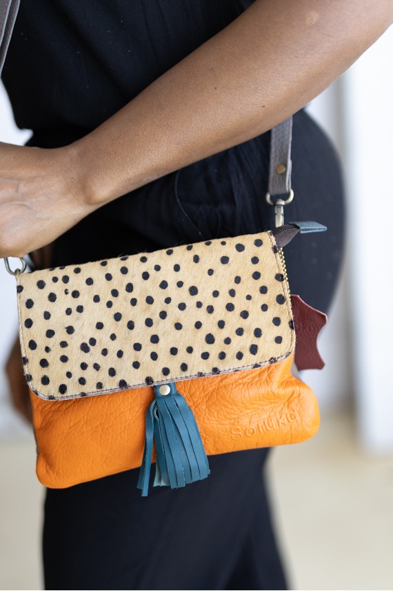Bolso Soruka Lily Crossbody Animal Print Topos