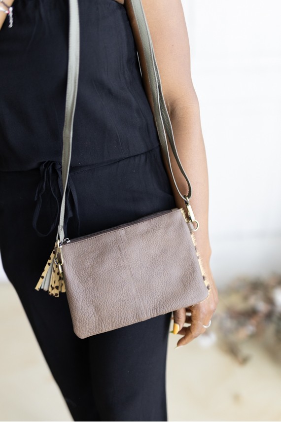 Bolso Soruka Miranda Verde Oliva Animal Print Topos