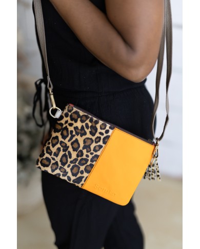 Bolso Miranda Soruka Animal Print Leopardo Naranja