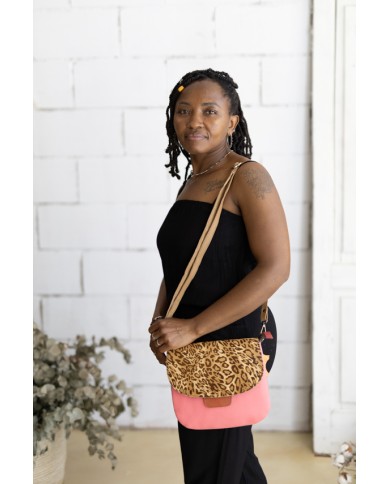 Bolso Lucy Soruka Animal Print Leopardo Rosa