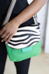Bolso Lucy Soruka Animal Print Cebra Verde