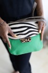 Bolso Lucy Soruka Animal Print Cebra Verde