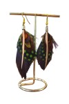 Pendientes Pluma Feathers Gold