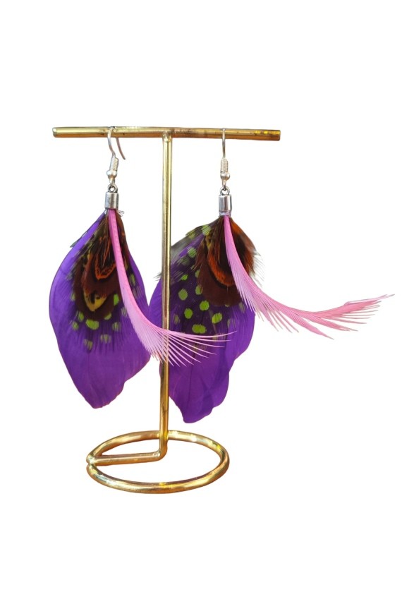 Pendientes Pluma Feathers Silver