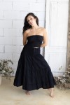 Falda Larga Boho de Algodón con Cintura Elástica