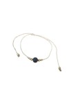 Pulsera Macramé Basalto Volcánico