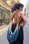 Bolso de tela Hobo Aqua