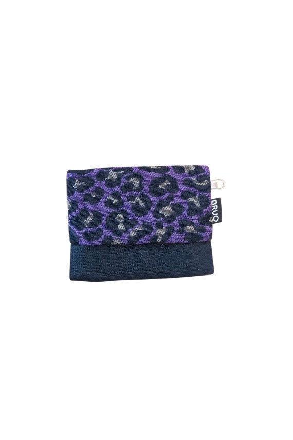 Monedero de Algodón Estampado Leopardo