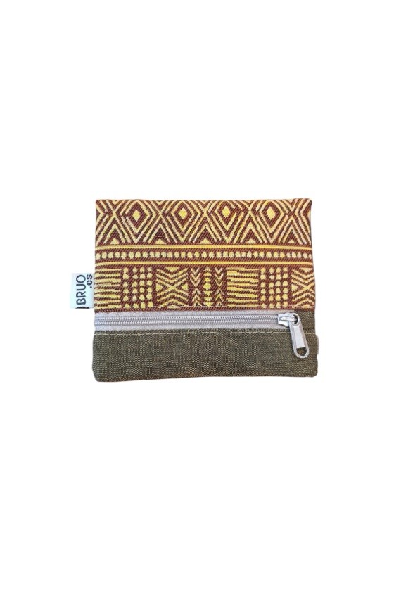 Cartera de Algodón Estampado Étnico