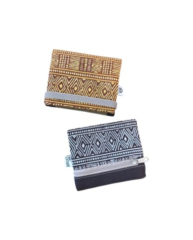 Cartera de Algodón Estampado Étnico