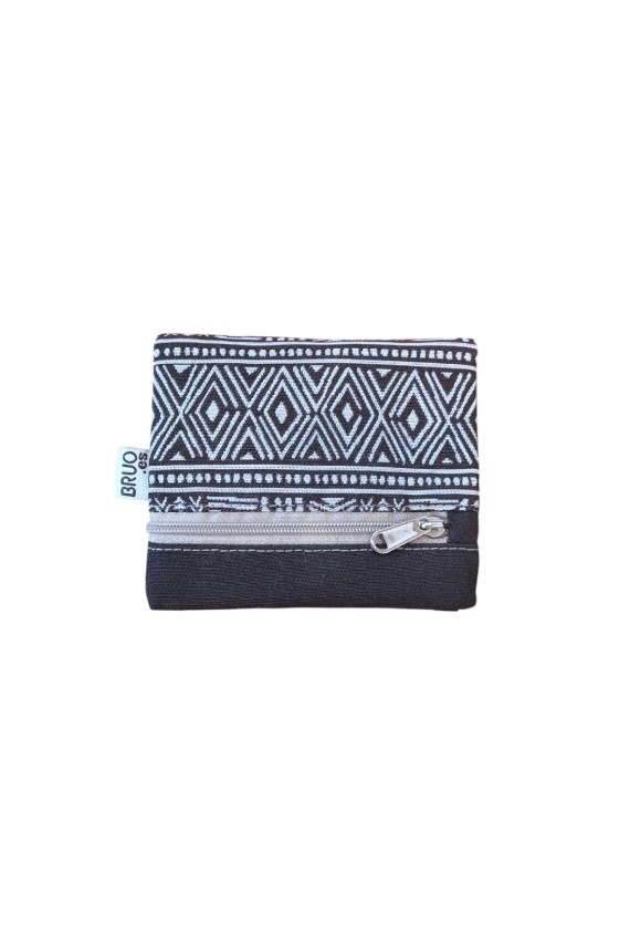 Cartera de Algodón Estampado Étnico
