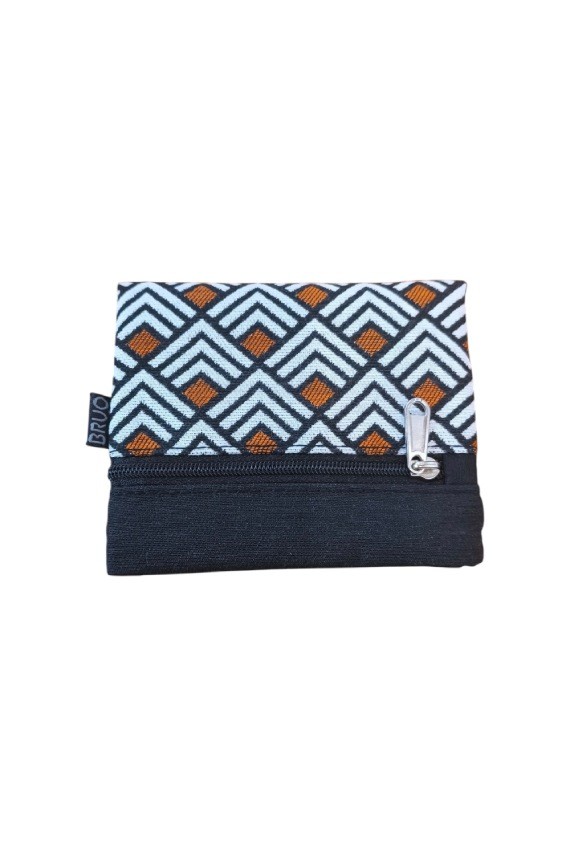 Cartera de Algodón Estampado Étnico Abstracto