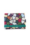 Cartera de Algodón Estampado Étnico Abstracto