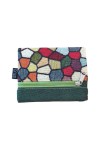 Cartera de Algodón Estampado Étnico Abstracto