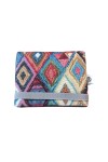 Cartera de Algodón Estampado Étnico Abstracto