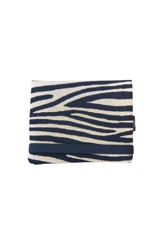 Cartera de Algodón Estampado Cebra