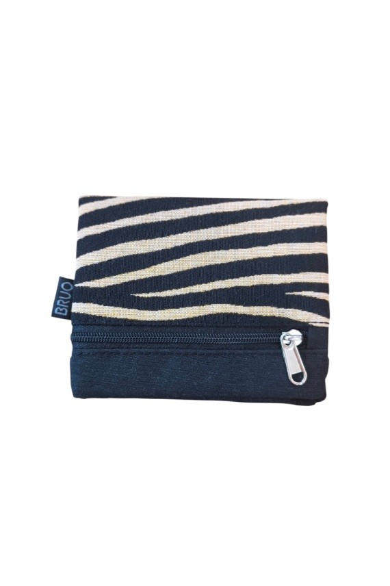 Cartera de Algodón Estampado Cebra